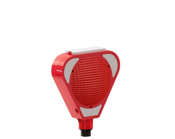 UT 2142 Solar Flaşörlü Ledli Uyarı Lambası KIRMIZI